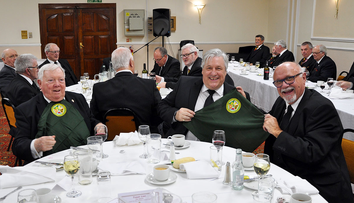 Flying the flag at the Annual Meeting of the District Grand Council of Royal & Select Masters