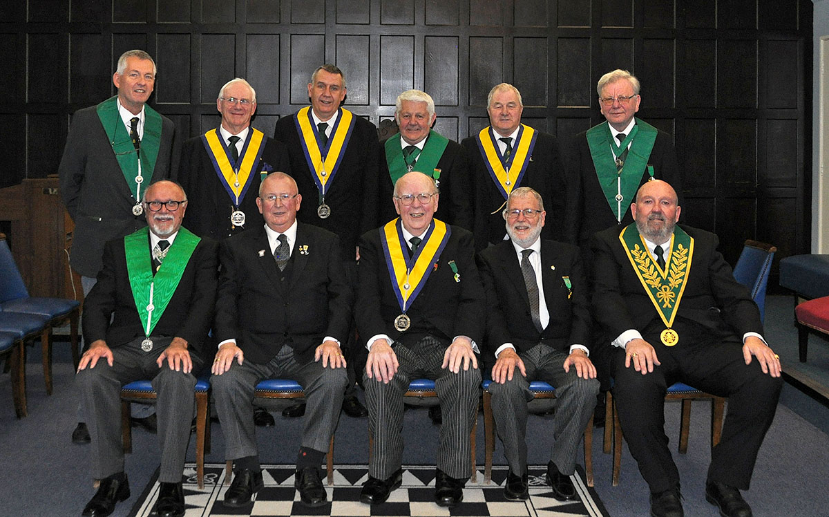 Pride of Surrey Council welcome two new Candidates into the Allied Masonic Degree