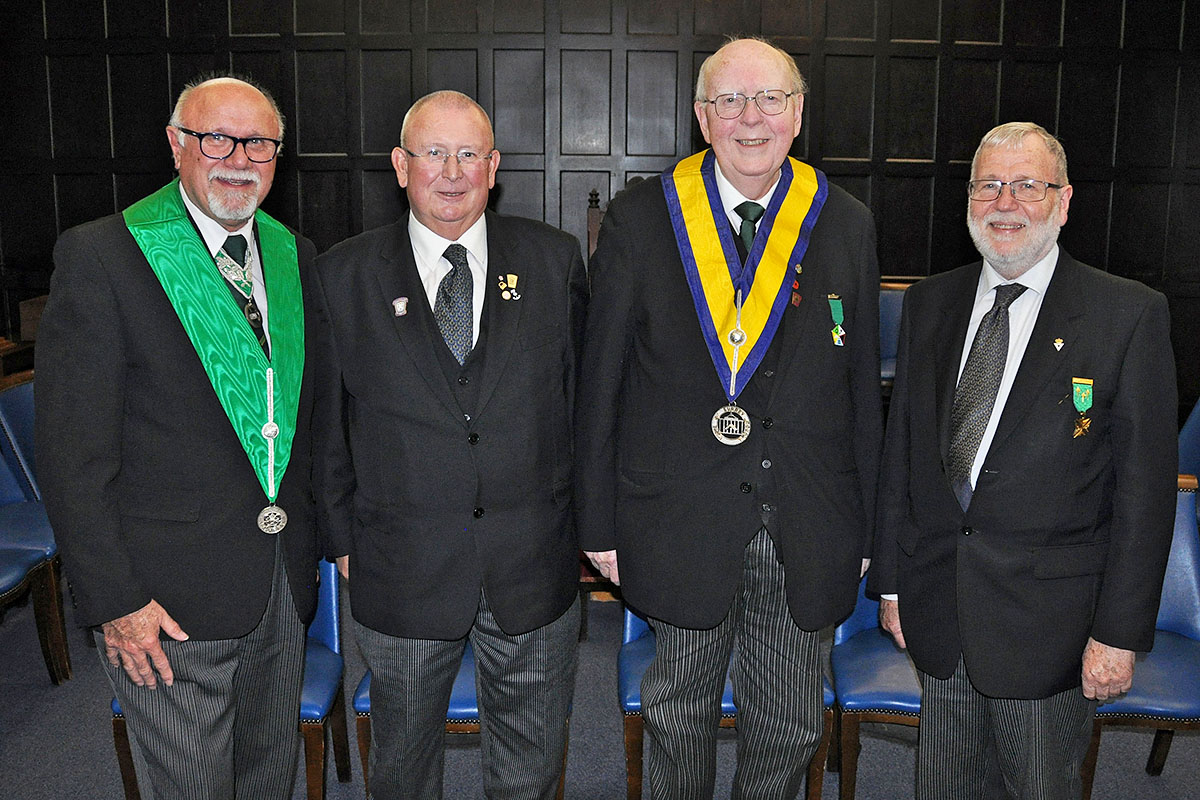 Pride of Surrey Council welcome two new Candidates into the Allied Masonic Degree